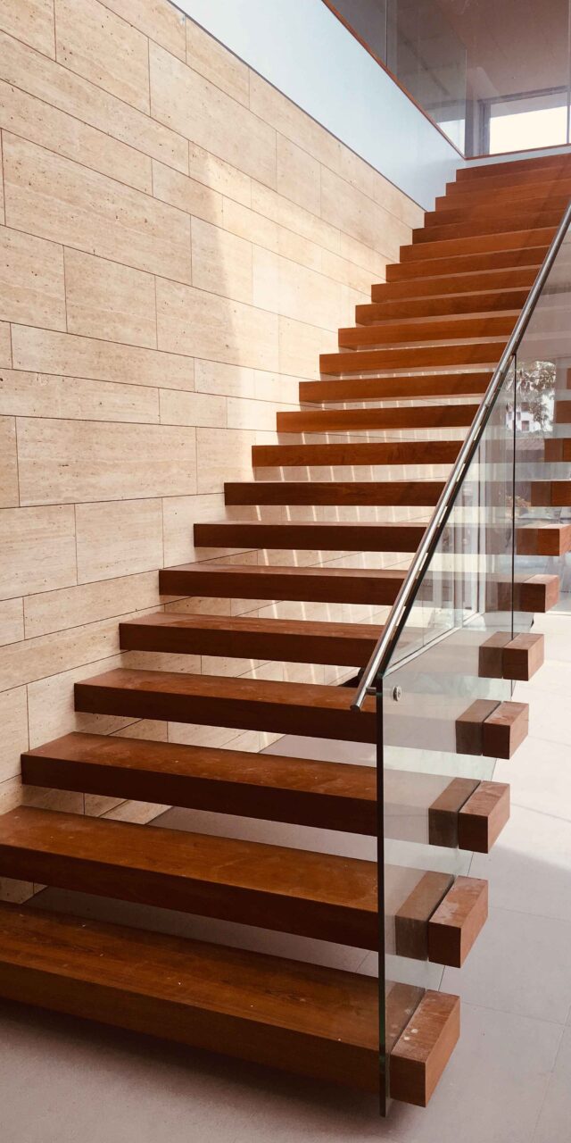 Teak wood Staircase, Staircase Mirror Style, Marble Style, Select Focus, House Style.Creating a home concept.