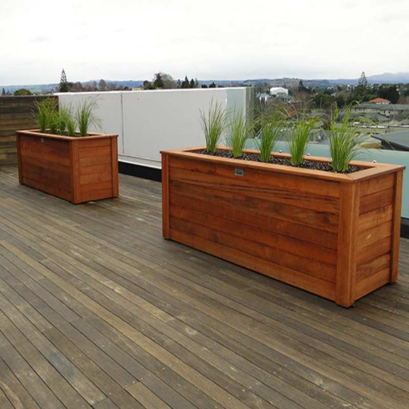 Wood Planter Boxes